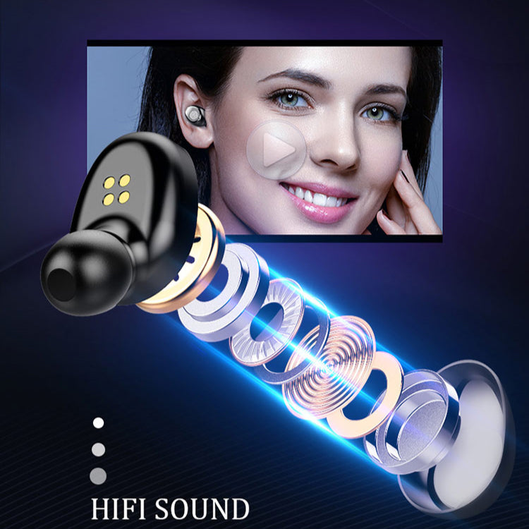 TWS Led Display Heavy Bass Bluetooth 5.0 Touch Earbuds with Mic