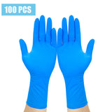 100Pcs Disposable Waterproof PVC Nitrile Latex Gloves - Isolate, Prevent, Comfortable