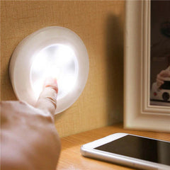 Wireless Remote Control LED Night Light - Battery Powered Ceiling Lamp for Kitchen Cabinets