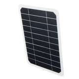 5W 5V USB Monocrystalline Silicon Solar Panel Charger for Phone and Car Battery - Outdoor Use