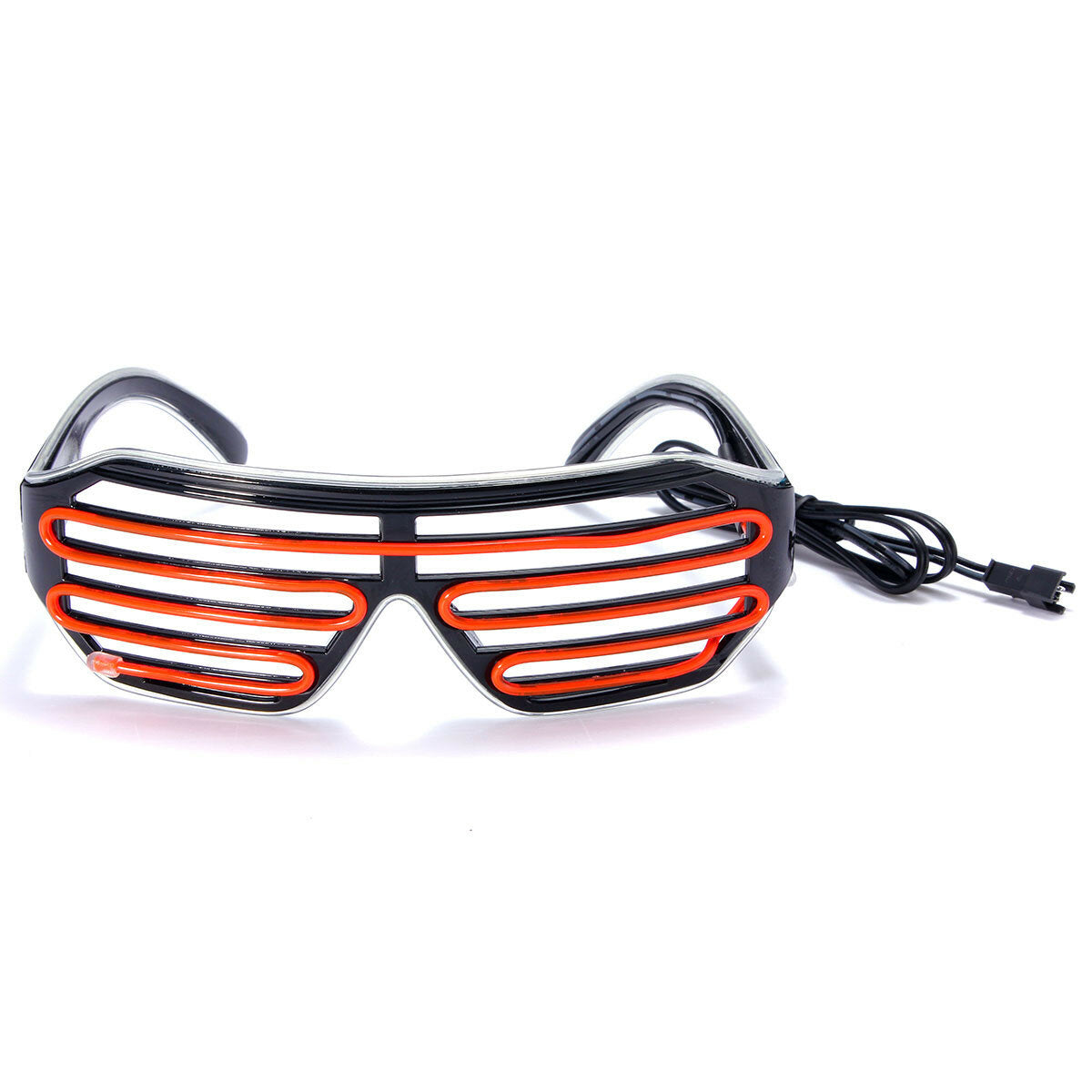 Luminous Double Blinds Cold Light Slotted Shutter Shade Glasses