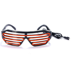 Luminous Double Blinds Cold Light Slotted Shutter Shade Glasses