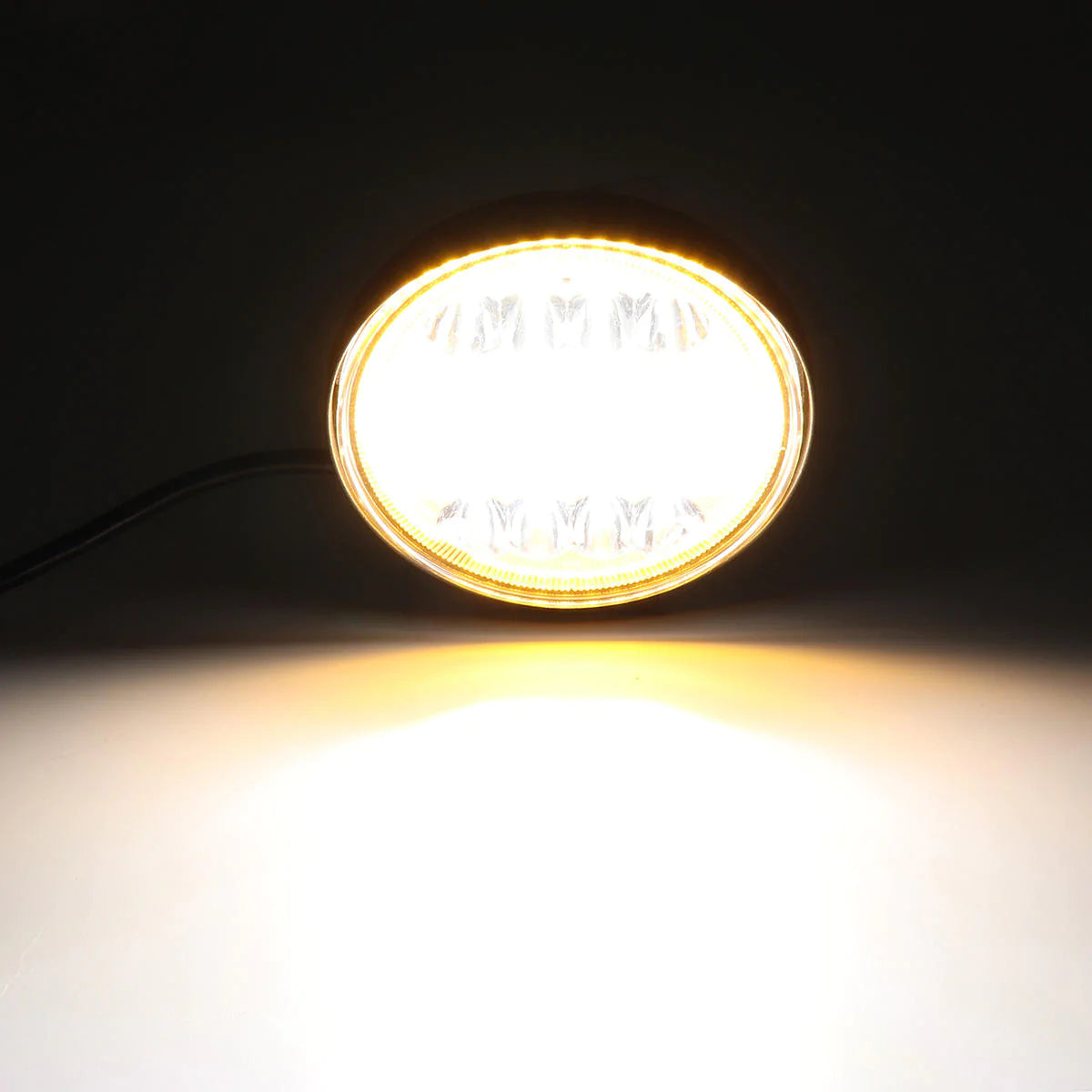 126W LED Work Light Yellow Beam Lamp DRL Amber Angel Eye for Car, Motorcycle, Off-road Truck