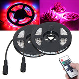 DC12V 2M Full Spectrum LED Grow Strip Light Kit, 5:1 Red:Blue for Hydroponic Plants