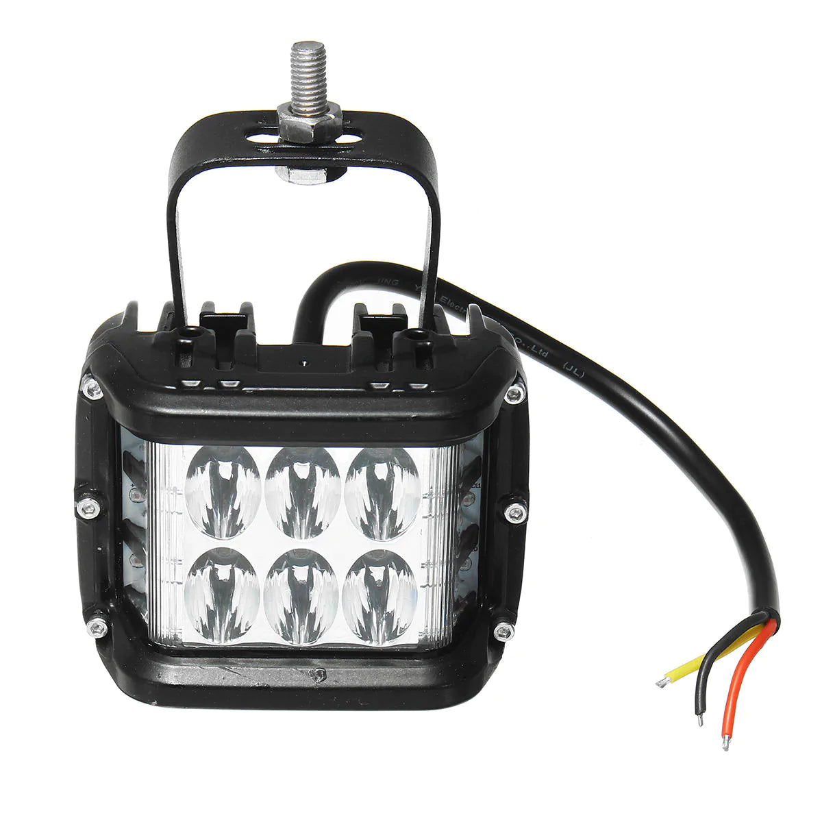 12V LED Work Fog Light Side Shooter Combo, Dual Color for 10V-48V Offroad SUV Truck