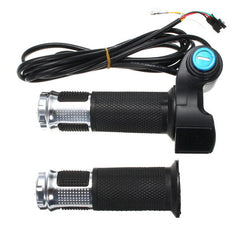 12V-84V Electric Scooter Throttle Grip Handlebar with LED Digital Meter for 24V, 36V, 48V