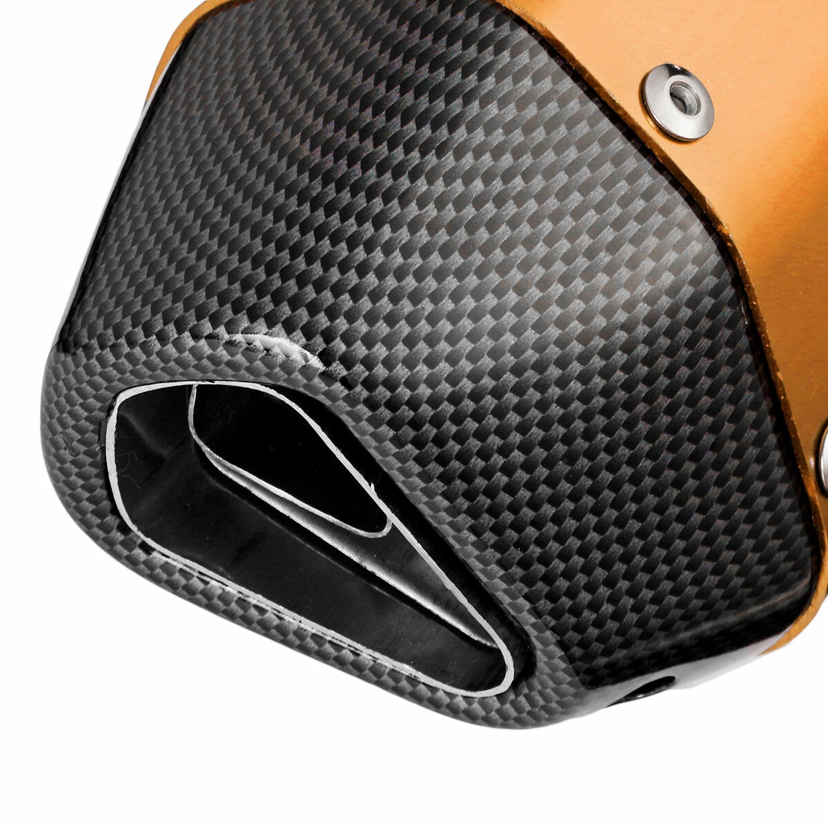 Universal-Auspuffschalldämpfer für Motorräder, kurzer Stahl, abnehmbar, passend für 38–51 mm