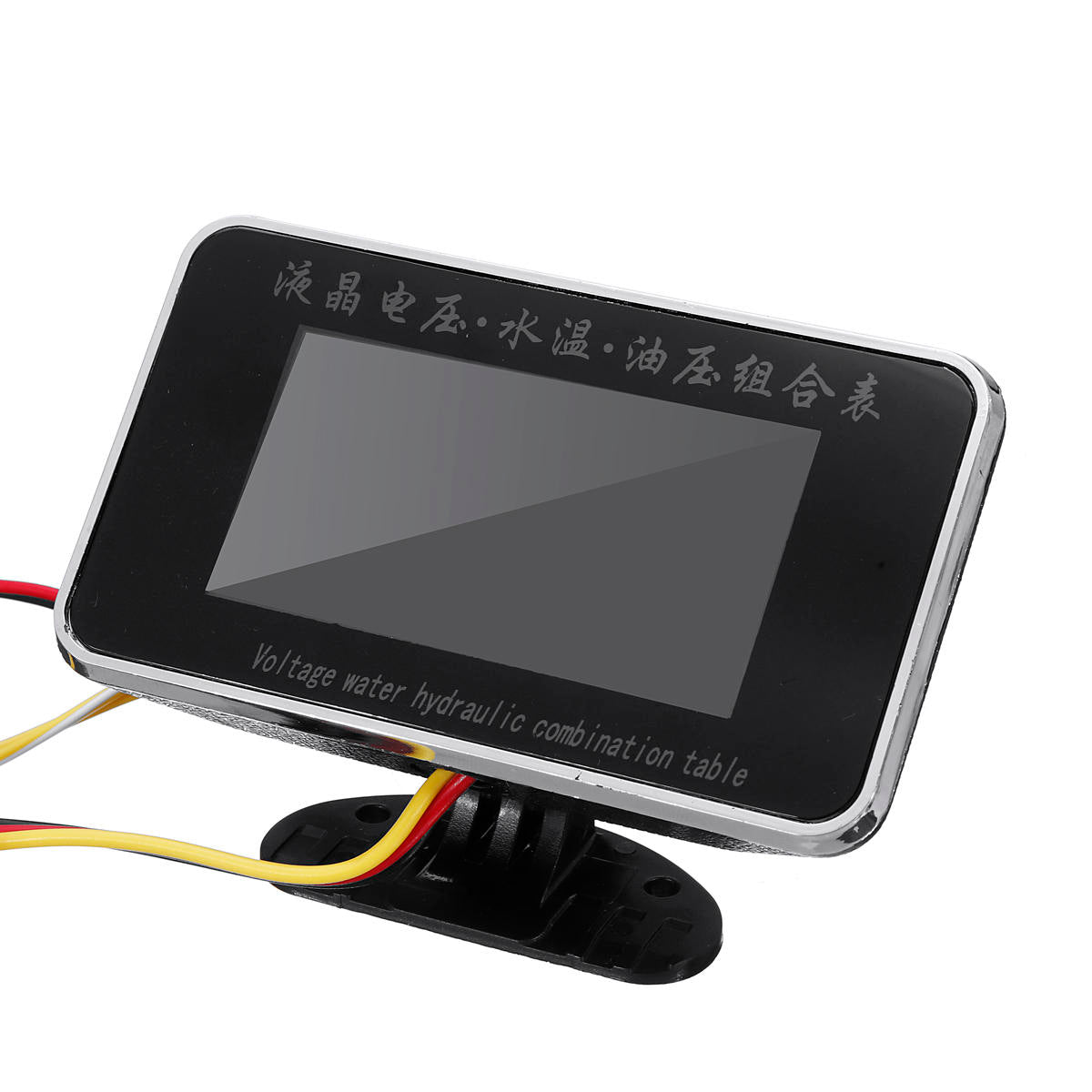 3-in-1 LCD Car Gauge: Voltmeter, Oil Pressure, Water Temp, 12-24V