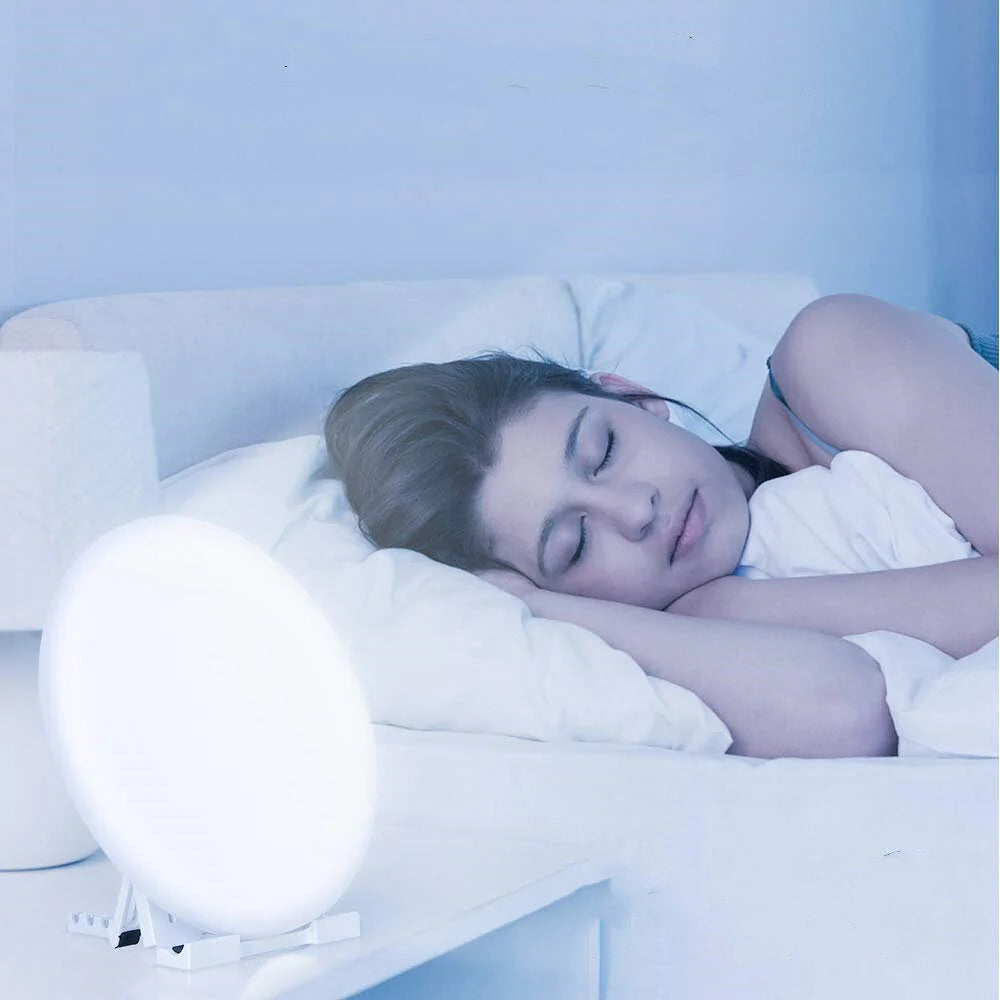 UV-Free 10000 Lux LED Light Therapy Lamp - Touch Control, 3 Brightness Levels, Memory Function, Compact Size