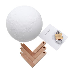 15cm Three Tone Earth Table Lamp - USB Rechargeable LED Night Light with Tap Sensor - Perfect Gift