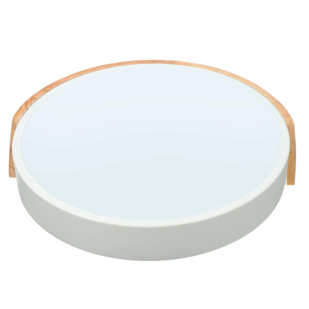 18W Ultra-thin LED Ceiling Light - Colorful Round Acrylic Wood Room Lamp