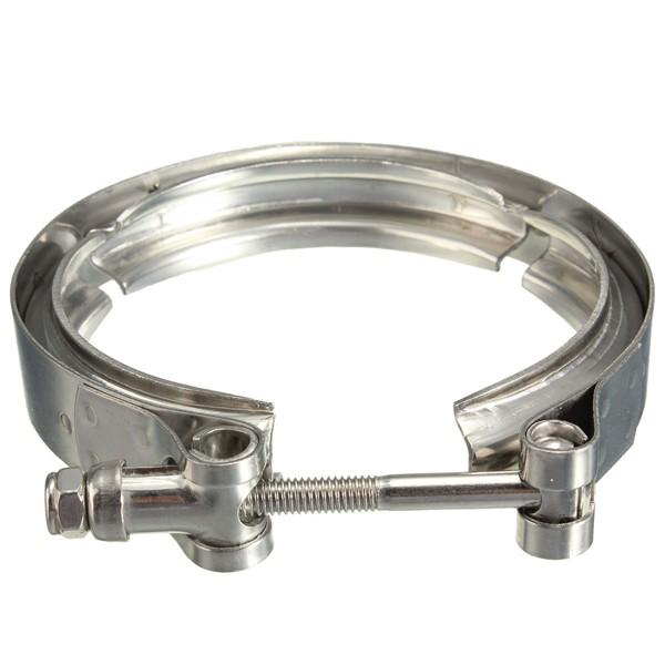 Universelle 3-Zoll-V-Band-Klemme aus Edelstahl für 77-87 mm Auspuffanschluss