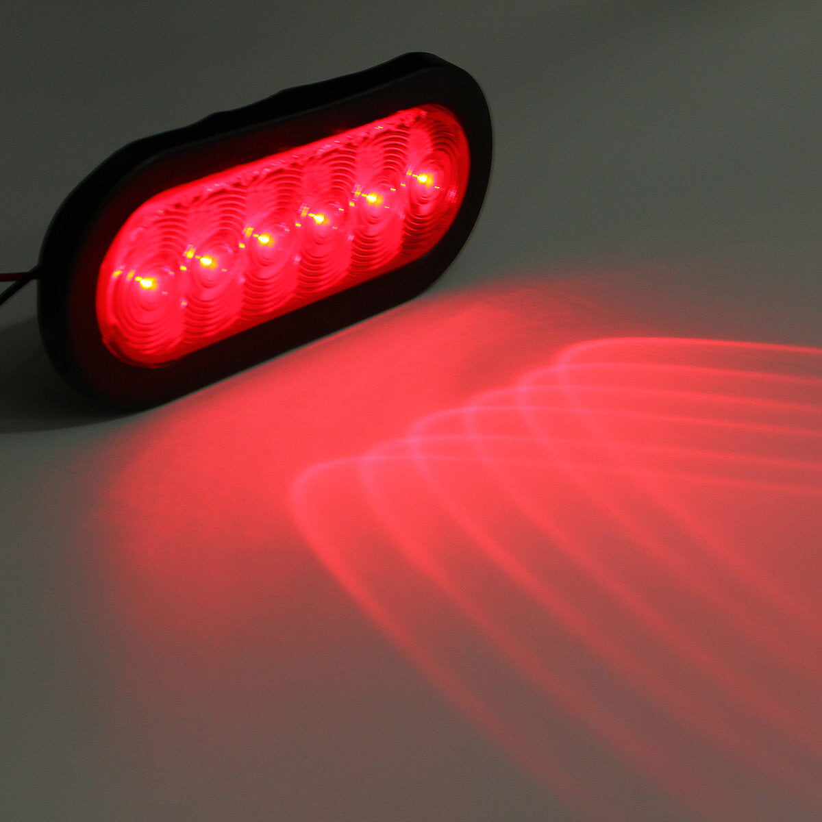 LED Stop Lights Side Marker Turn Signal Lamp Surface Mount Oval 17x8.2cm for Trailer/Truck
