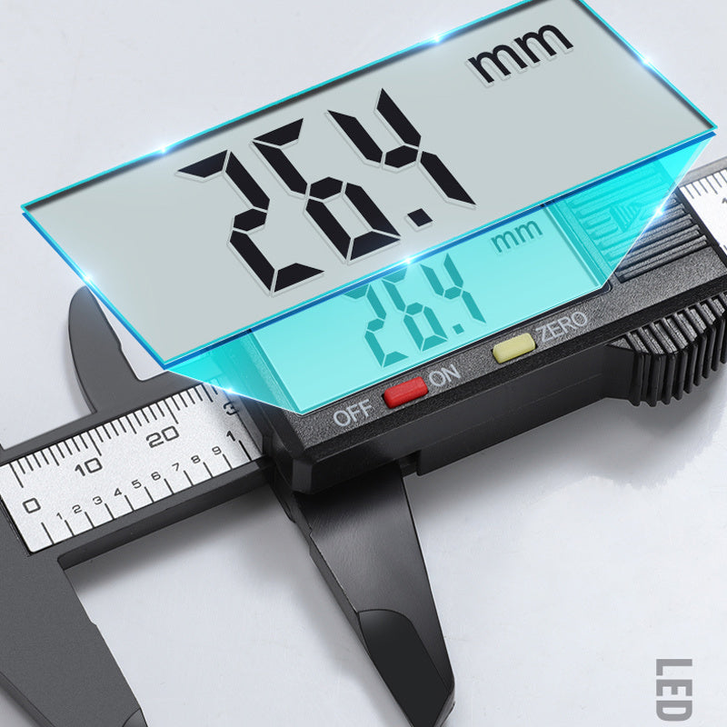 0-6" Digital Caliper Measuring Tool - Electronic Micrometer with LED Screen