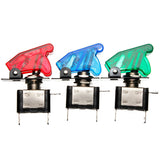 12V 20A Toggle Rocker Switch with LED Indicator and Cover - On/Off Control