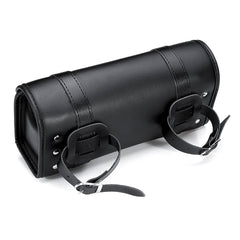 Universal PU Leather Motorcycle Front Fork Tool Bag Saddlebags Pouch Luggage
