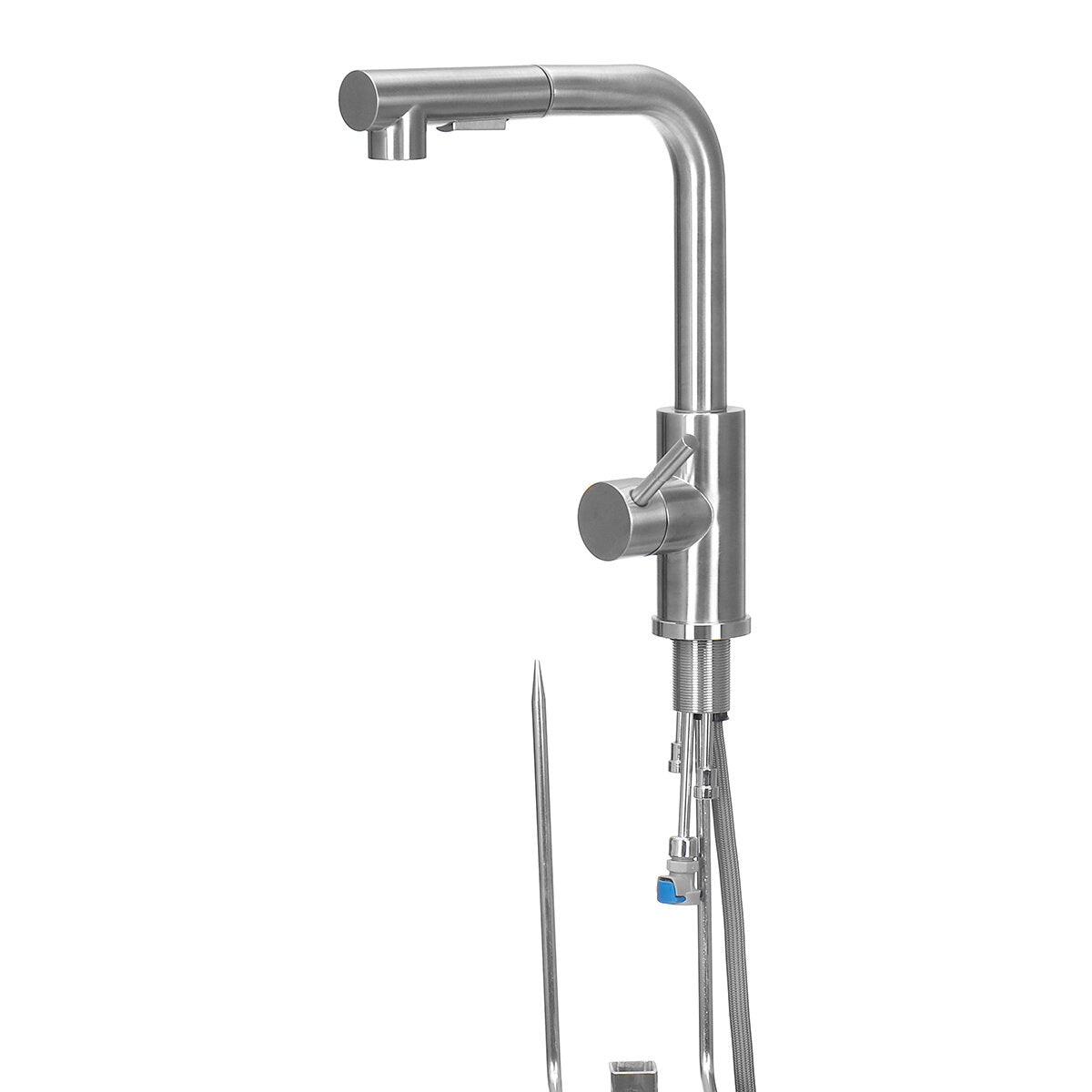 Single Lever Kitchen Faucet Mixer Tap with Pull-Out Shower