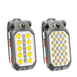 Rechargeable LED COB Magnetic Work Light - Portable, Waterproof Flashlight & Camping Lantern with Power Display