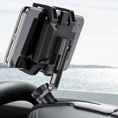 360 Degree Rotation Car Mobile Phone Holder for Sun Visor and Dashboard