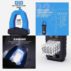 Intelligent Digital Auto Range Clamp Multimeter - Anti-Burning Protection