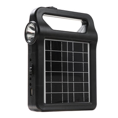 2-in-1 2W 6V Solar Panel Camping Light & Power Bank - High Capacity for Outdoor Hiking & Hunting