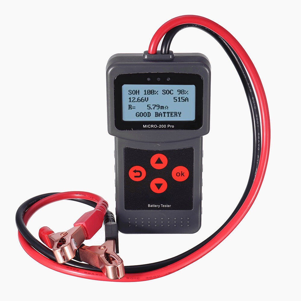 12V Car & Motorcycle Battery Tester - SAE CCA JIS Digital Analyzer Micro-200Pro