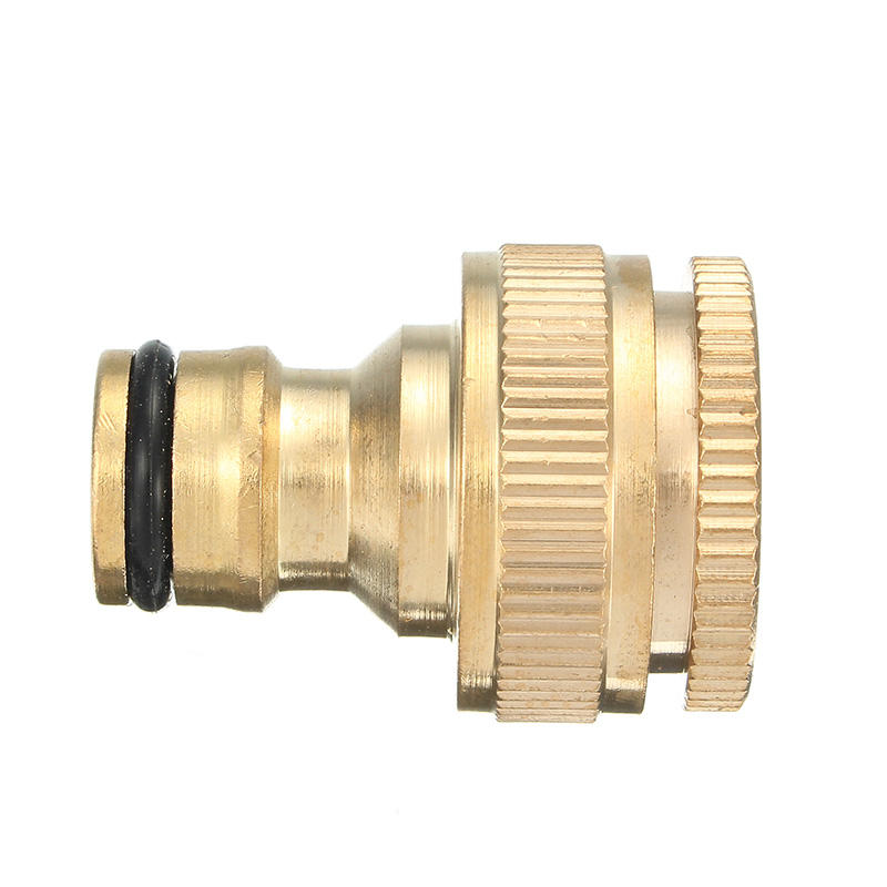 Brass Faucet Adapter - 1/2 & 3/4 Inch Female Washing Machine Water Tap Hose Quick Connector