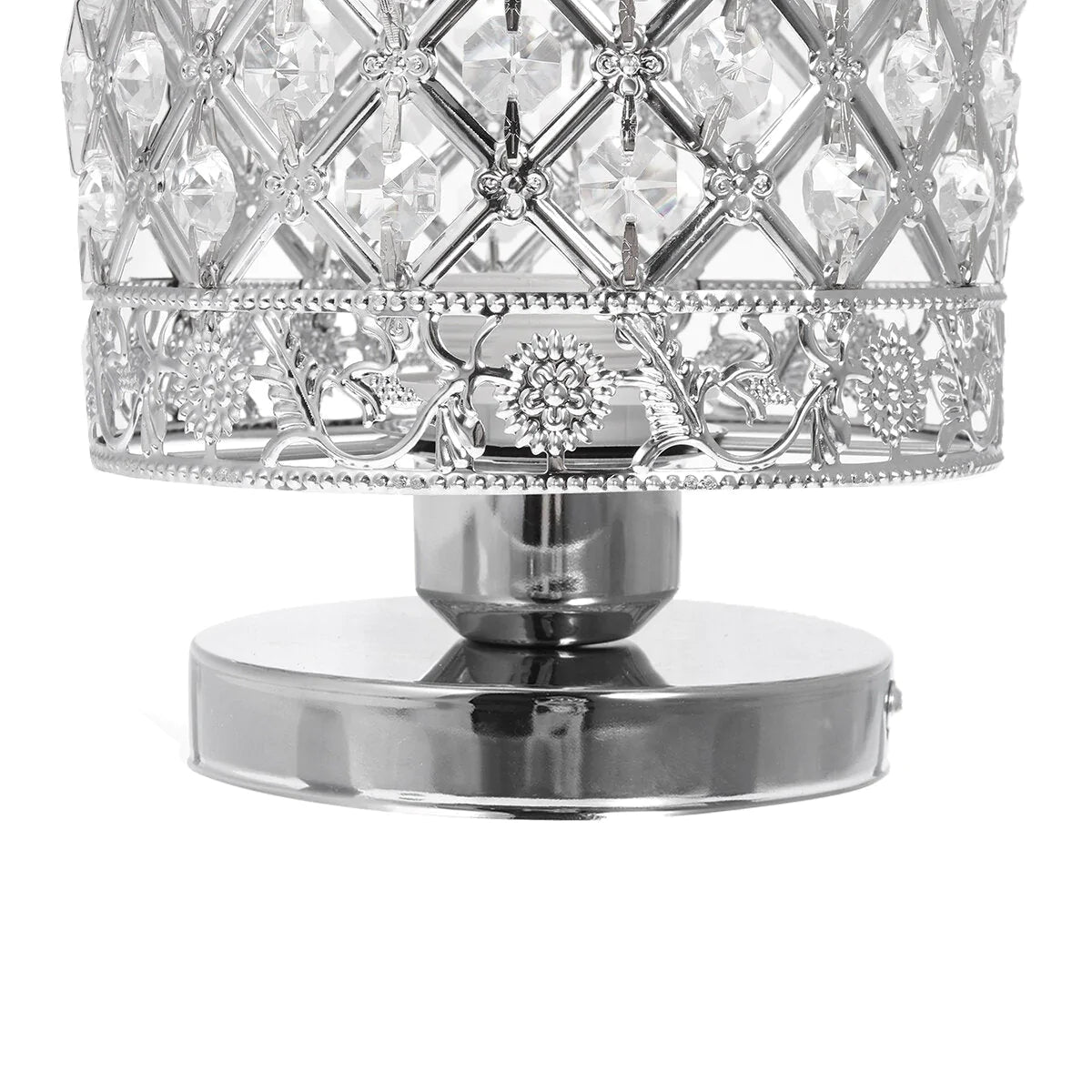 110V Modern Crystal Chandelier Flush Mount Ceiling Light Fixture, Bulb Not Included