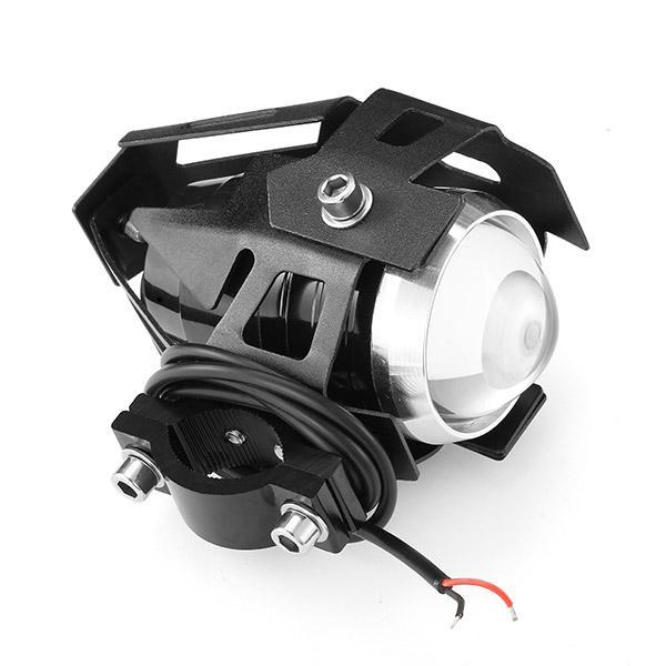 12V-80V Motorcycle LED Headlights Hi/Low Beam Strobe Spot Light - White