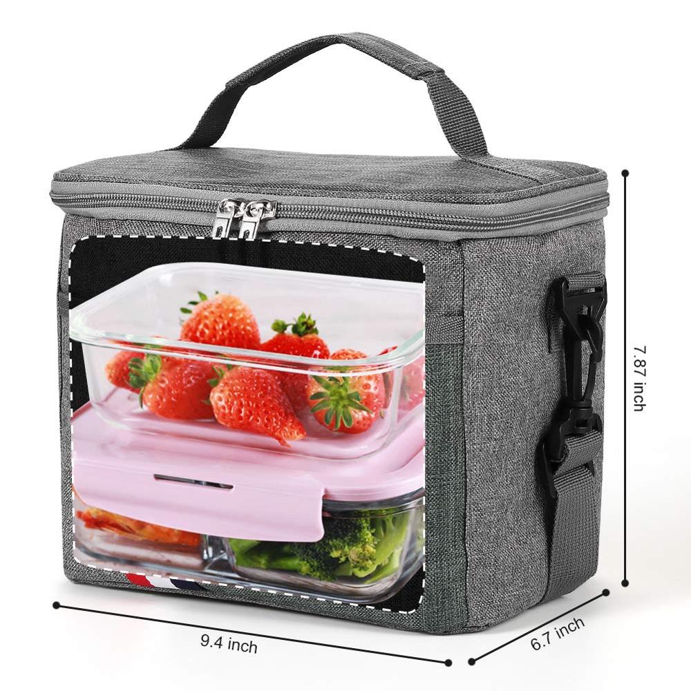 Fashion Insulated Thermal Cooler Lunch Box Food Bag for Work, Picnic, School - Bolsa Termica Loncheras para Mujer