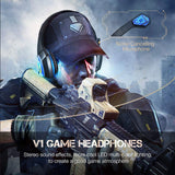 Game Headset Large RGB Light-emitting Wired Headphone