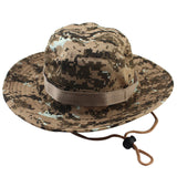 Fashion Military Camouflage Bucket Hat - Wide Brim Sun Protection for Fishing, Camping, and Outdoor Activities