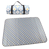 Portable Folding Picnic Mat - Thick, Moisture-Proof, Nation Style Print for Outdoor Camping, Family Picnics, Child Play