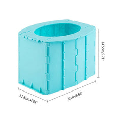 Tragbares, zusammenklappbares Toilettenurinal für Kinder – Töpfchensitz für Reisen, Wandern und Camping