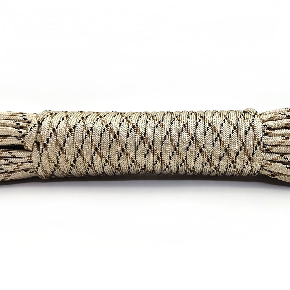 4mm Diameter 7-Strand Paracord for Survival, Camping, Climbing, Hiking, Clothesline, and Lanyard