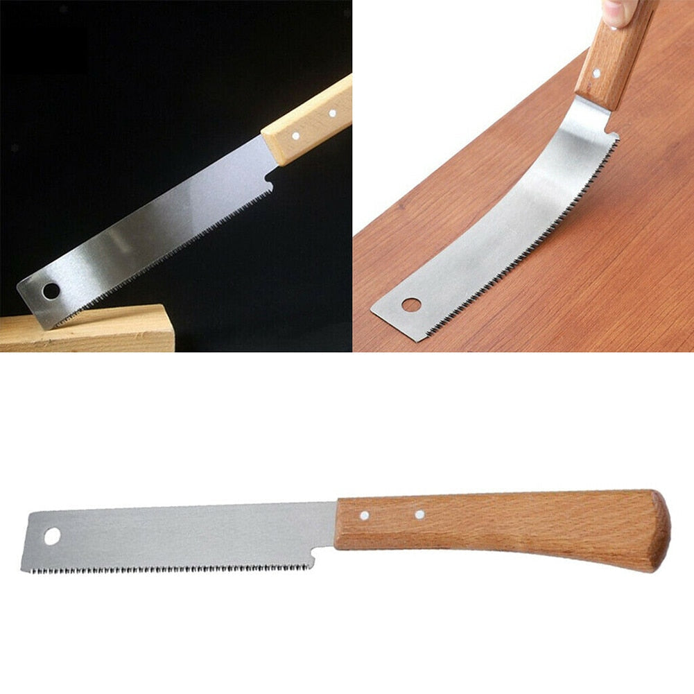 Compact Japanese Hand Saw for Wood Cutting, Trimming, Pruning - Portable Outdoor Garden Woodworking Tool