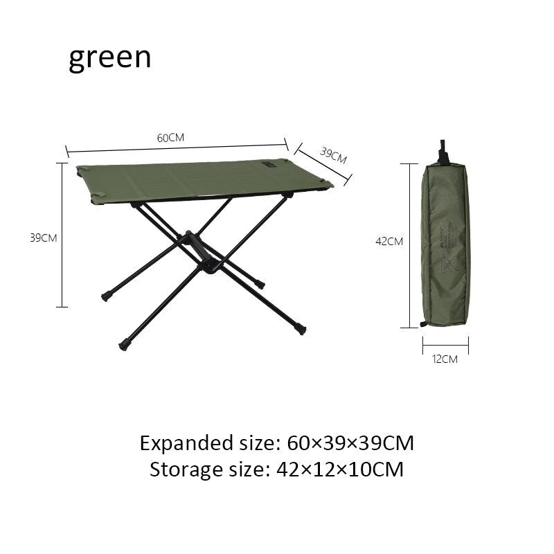 Portable Ultra Light Aluminum Alloy Folding Table for Camping, Picnic, and Barbecue