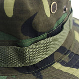 Fashion Military Camouflage Bucket Hat - Wide Brim Sun Protection for Fishing, Camping, and Outdoor Activities