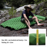 Waterproof Inflatable Double Mattress - Outdoor Camping Air Cushion, Folding Bed with Storage Bag, Ultralight Travel Mat