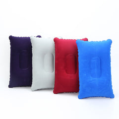 Inflatable Air Pillow Bed for Camping, Travel, Plane - PVC Nylon Neck Stretcher & Backrest Support