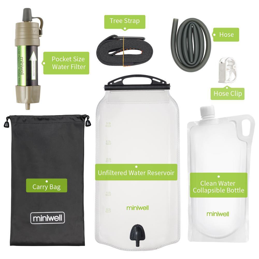 Outdoor Gravity Water Filter System for Hiking, Camping, Survival, and Travel