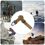 Outdoor Glove Hook Safety Clip - Anti-Lost Adjustable Climbing Rope Storage Buckle for Camping