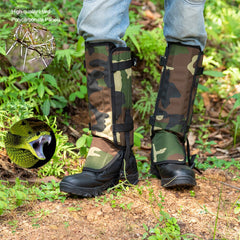 Waterproof Adjustable Snow Boot Gaiters for Snake Bite Protection, Hunting, Mountain Climbing, Hiking, and Walking