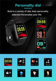 Bluetooth Blood Pressure Sport Waterproof Smart Watch Men Women Kids With Silicone Strap