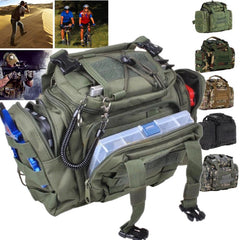 Waterproof Fishing Tackle Bag - Waist/Shoulder Pack for Gear, Reels, Lures, and Storage