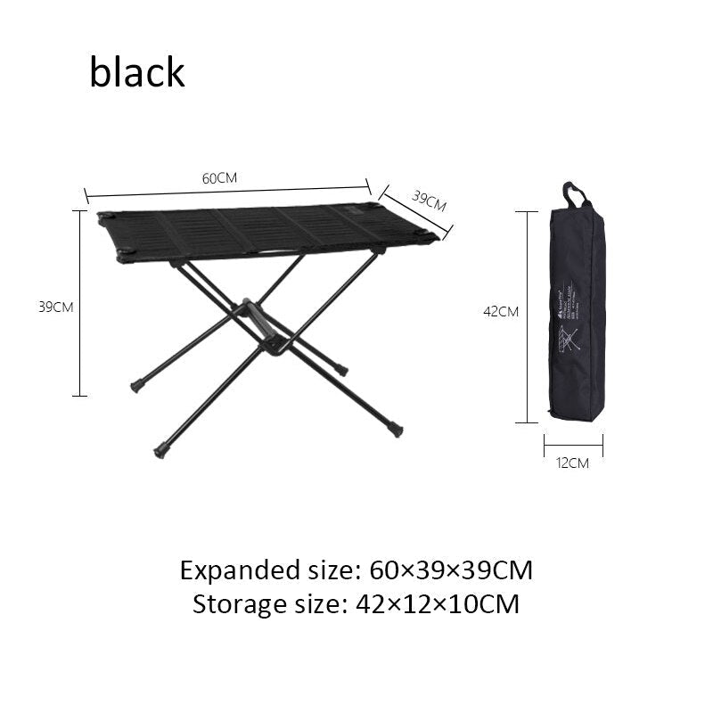 Portable Ultra Light Aluminum Alloy Folding Table for Camping, Picnic, and Barbecue