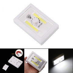 COB Magnetic Mini LED Cordless Light Switch - Battery Operated Night Light for Kitchen, Garage, Closet, Camp, Emergency