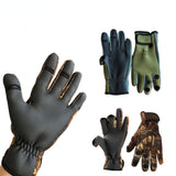 Waterproof Winter Fishing Gloves for Men - Three Finger Cut, Anti-slip, Ideal for Fly Carp Fishing & Hunting