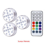 13 LED Underwater Light, 16 Colors RGB, IP68 Waterproof, RF Remote Control, Submersible for Pool, Pond, Vase