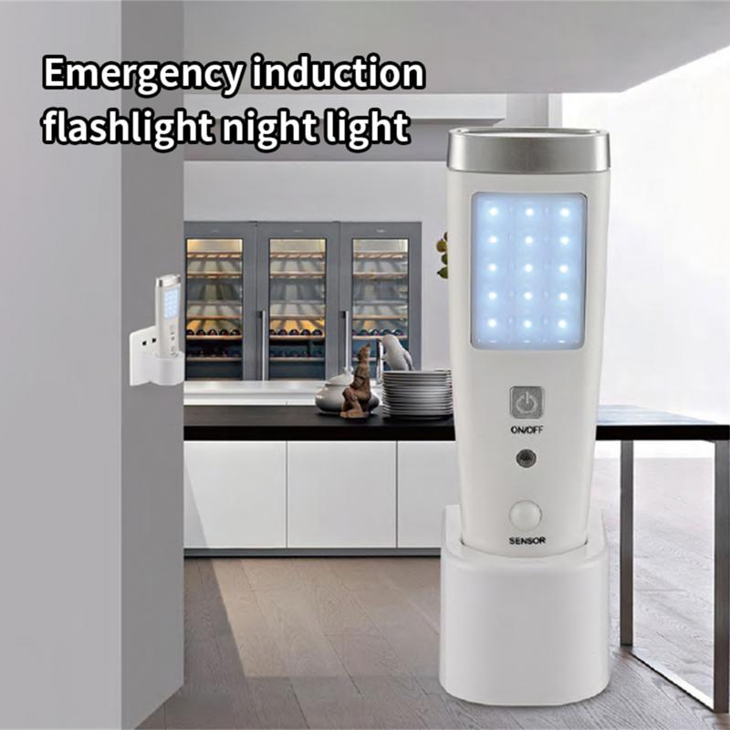 3-in-1 Multi-Function Emergency Light: Motion Sensor Wall Night Light, Battery-Powered LED Flashlight for Home & Outdoor